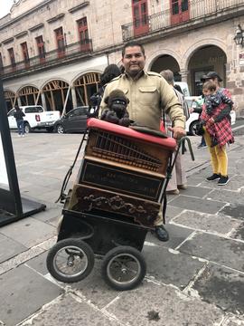 Organillo en la Plaza Central de Morelia