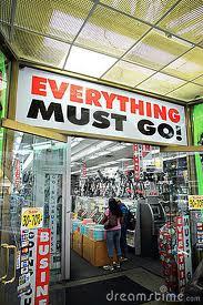 Everything must go